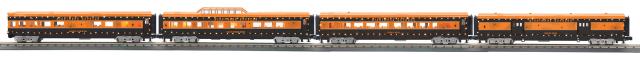 Halloween 4-Car 60’ Streamlined Passenger Set w/LED Lights