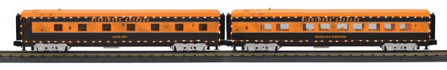 Halloween 2-Car 60’ Streamlined Sleeper/Diner w/LED Lights