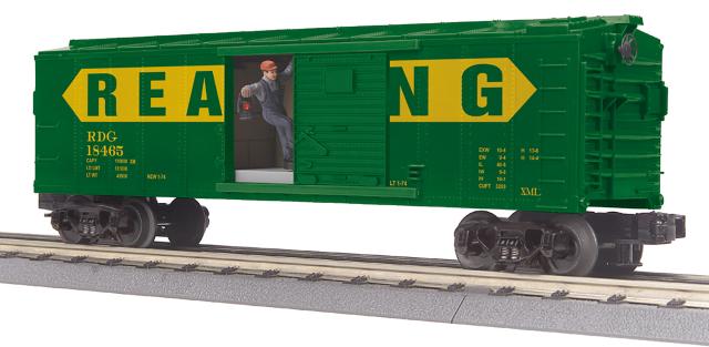 Operating Box Car with Signal Man