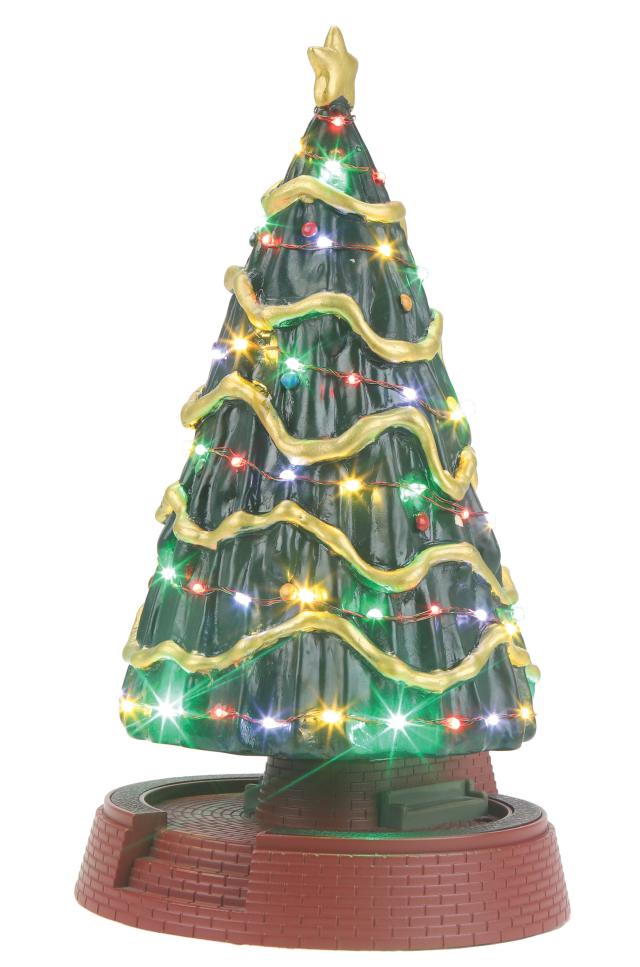 Giant Town Square Christmas Tree w/Operating LED Lights