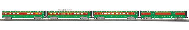 4-Car 60’ Streamlined Passenger Set w/LED Lights