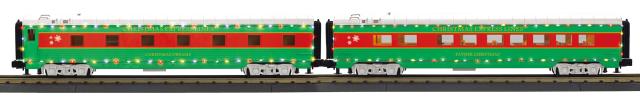2-Car 60’ Streamlined Sleeper/Diner w/LED Lights