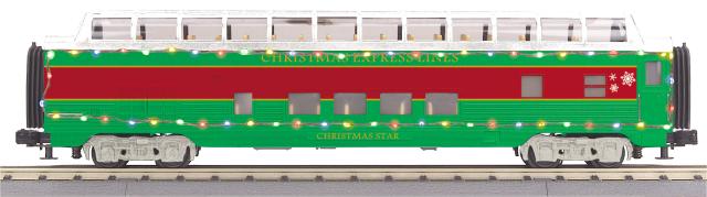 Full-Length Vista Dome Passenger Car w/LED Lights