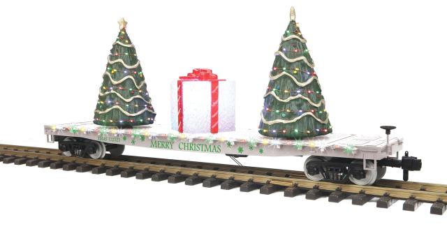RK1 Flat Car w/Lighted Christmas Trees