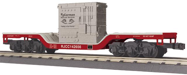 RailKing Dep. Center Flat Car w/Transformer Load