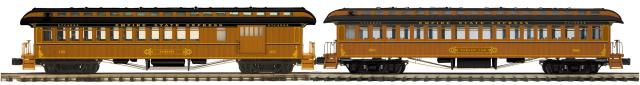 Premier 2-Car 64’ Woodsided Passenger Add-On Set