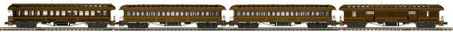 Premier 4-Car 64’ Woodsided Passenger Coach Set