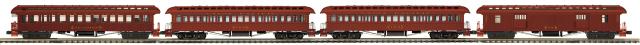 Premier 4-Car 64’ Woodsided Passenger Coach Set