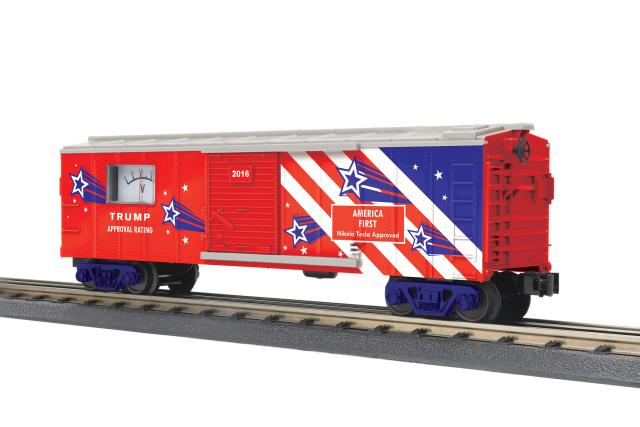 RailKing Box Car w/Power Meter