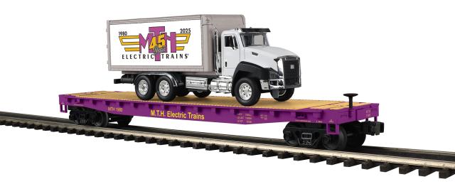 Premier Flat Car with Box Truck