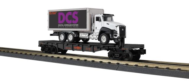 RailKing Flat Car with Box Truck