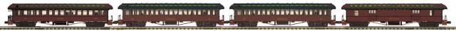 Premier 4-Car 64’ Woodsided Passenger Set