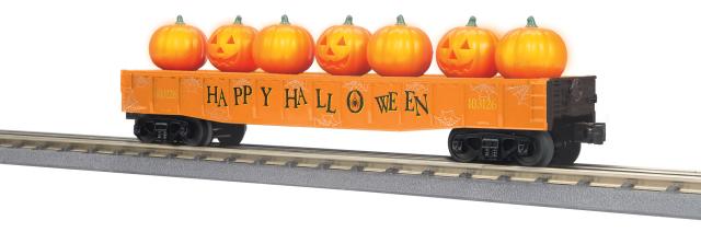 RailKing Gondola with LED Pumpkins