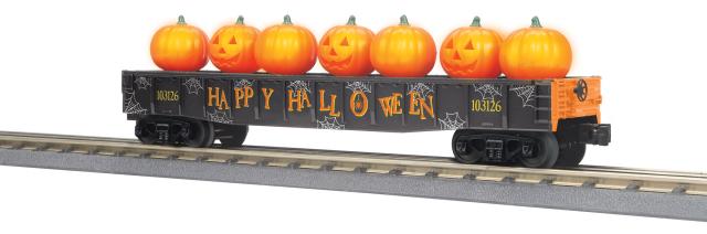 RailKing Gondola with LED Pumpkins