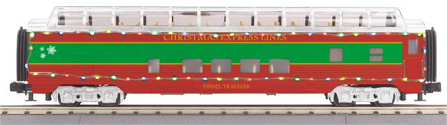 60’ Streamlined Full-Length Vista Dome Car w/LED Lights