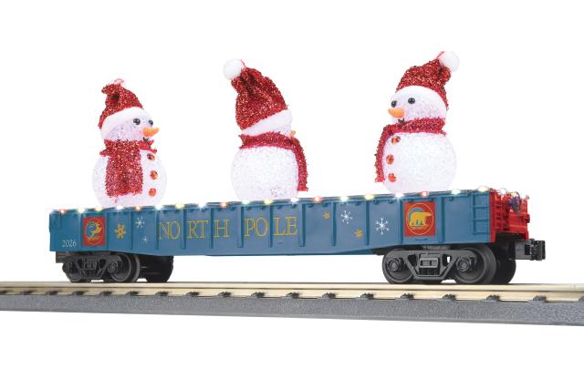 RailKing Gondola with Snowmen and LEDs