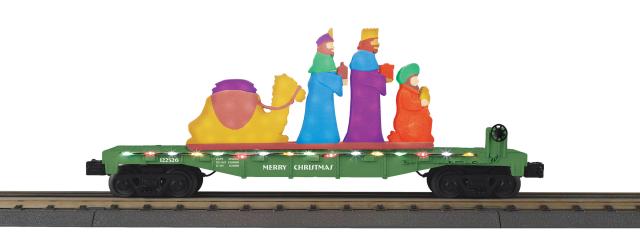 Flat Car w/Lighted Wise Men Scene