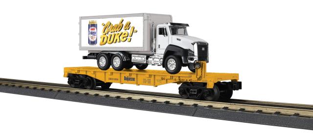RailKing Flat with Box Truck