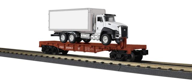 RailKing Flat with Box Truck