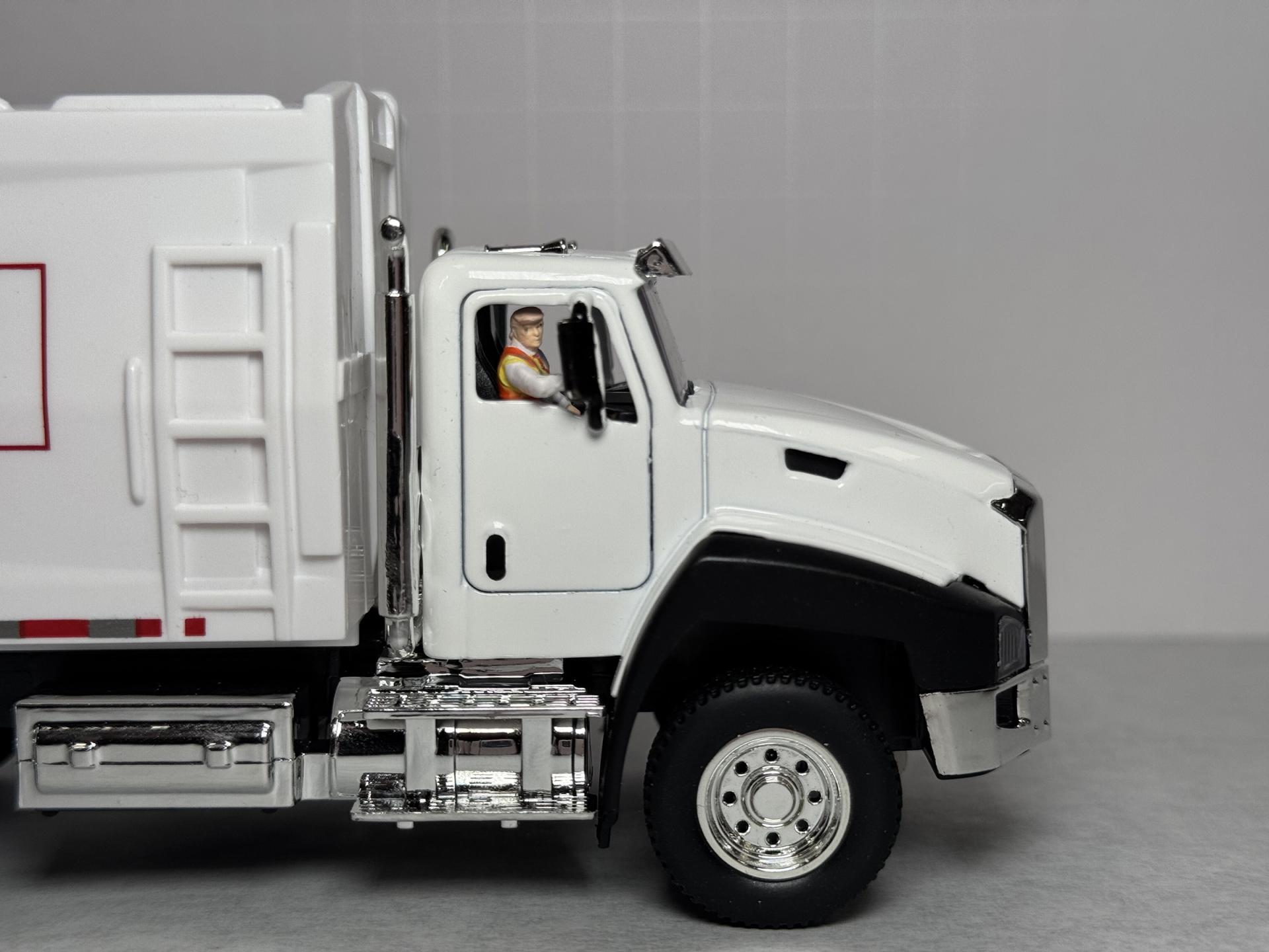 Donald J Trump O Scale Premier Flat Car with Garbage Truck MTH Trains