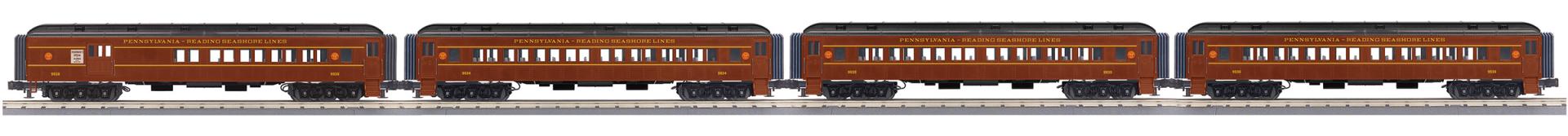 Pennsylvania Reading Seashore Lines O Gauge RailKing 4-Car 60’ Madison ...