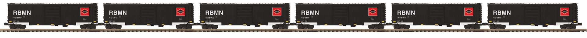 6-Car 50’ Ps-1 Box Car w/Pullman Standard Door