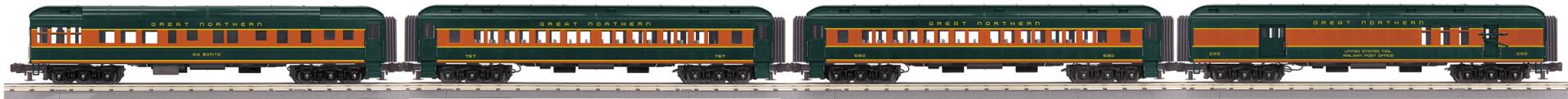 RailKing 4-Car 60’ Madison Passenger Set