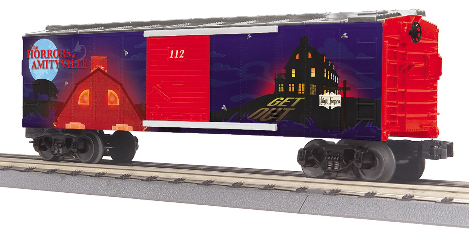 RailKing Box Car w/Glowing LEDs