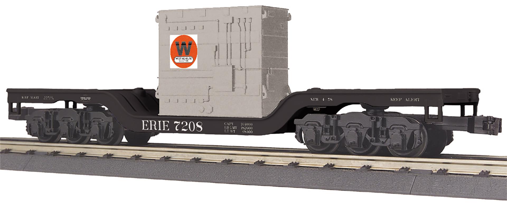 RailKing Dep. Center Flat Car w/Transformer Load