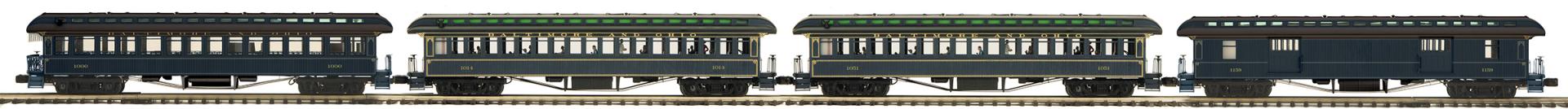 Premier 4-Car 64’ Woodsided Passenger Coach Set