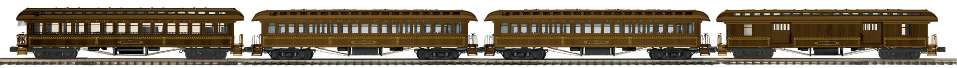 Premier 4-Car 64’ Woodsided Passenger Coach Set