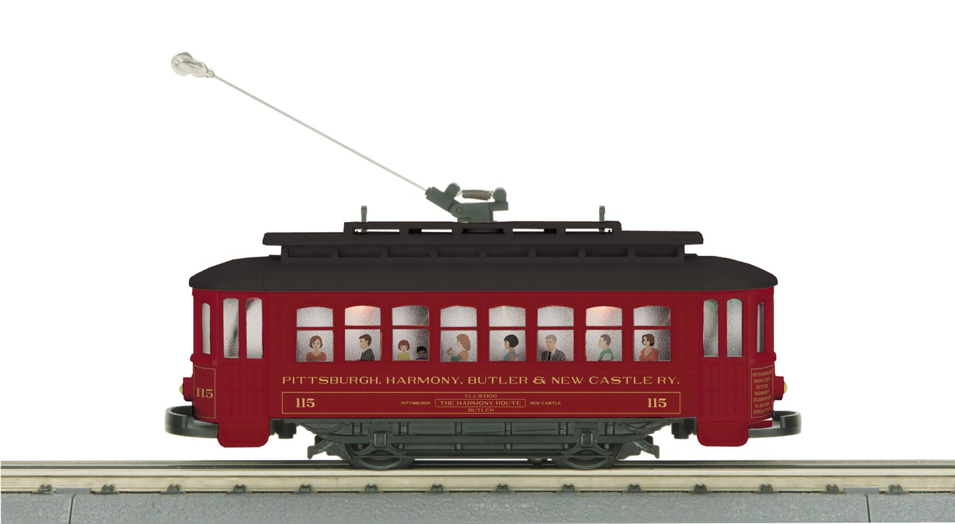 O Gauge RailKing Pittsburgh, Harmony Butler & Newcastle Bump-n-Go