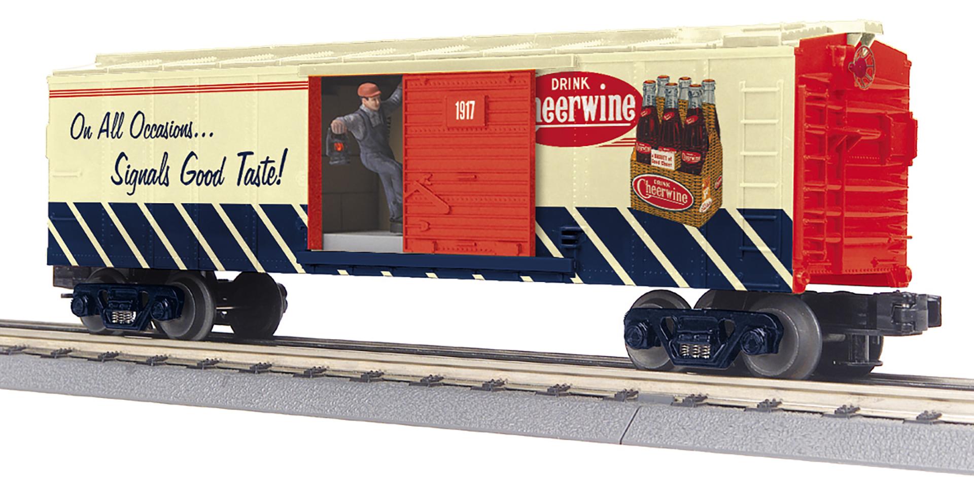 RailKing Operating Box Car w/Signal Man