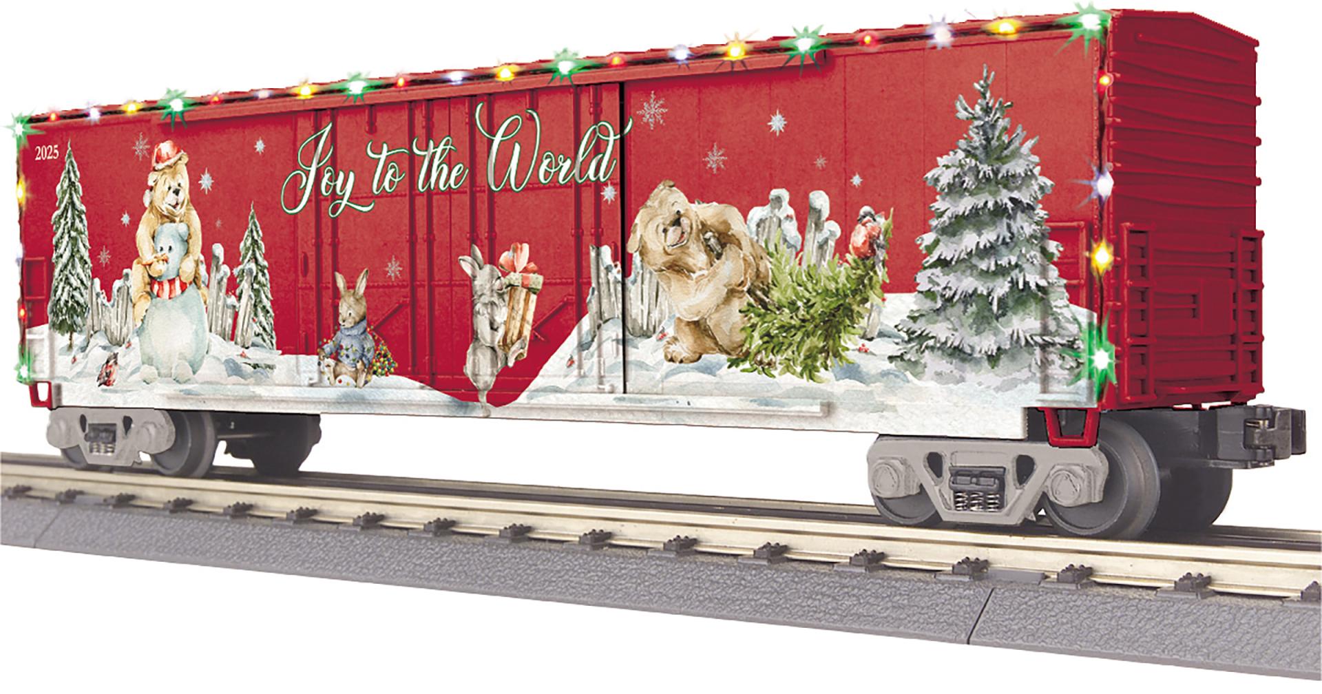 RailKing 50’ Double Door Plugged Boxcar with LED Lights
