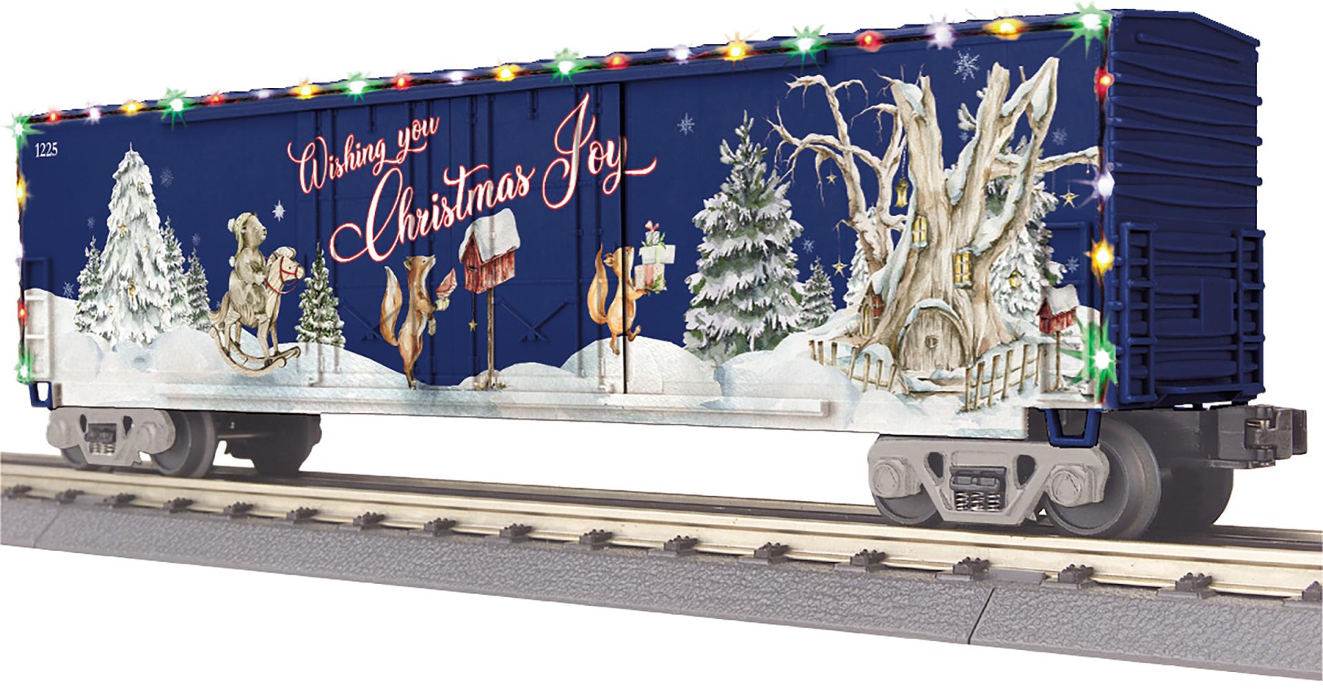 RailKing 50’ Double Door Plugged Boxcar with LED Lights