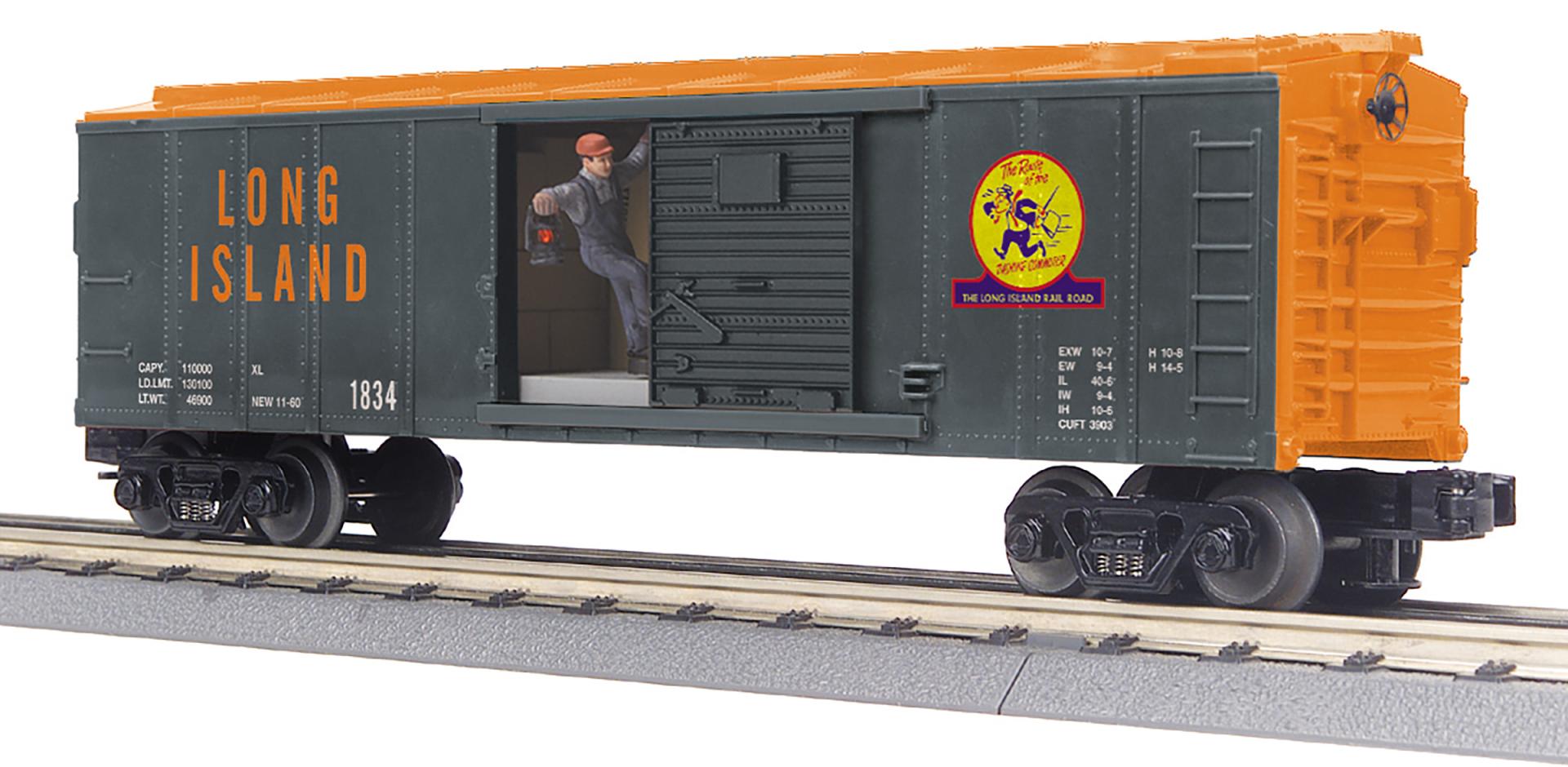 RailKing Operating Box Car w/Signal Man