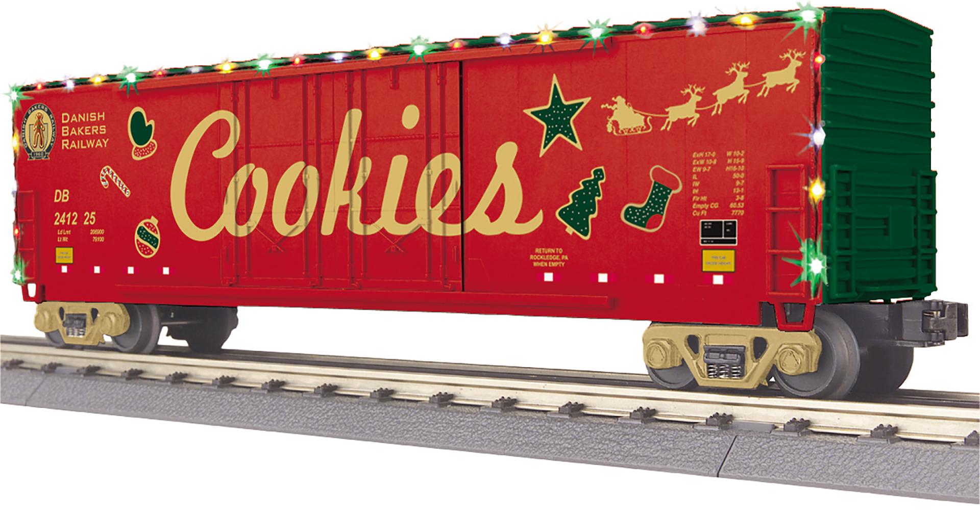 RailKing 50’ Double Door Plugged Boxcar with LED Lights