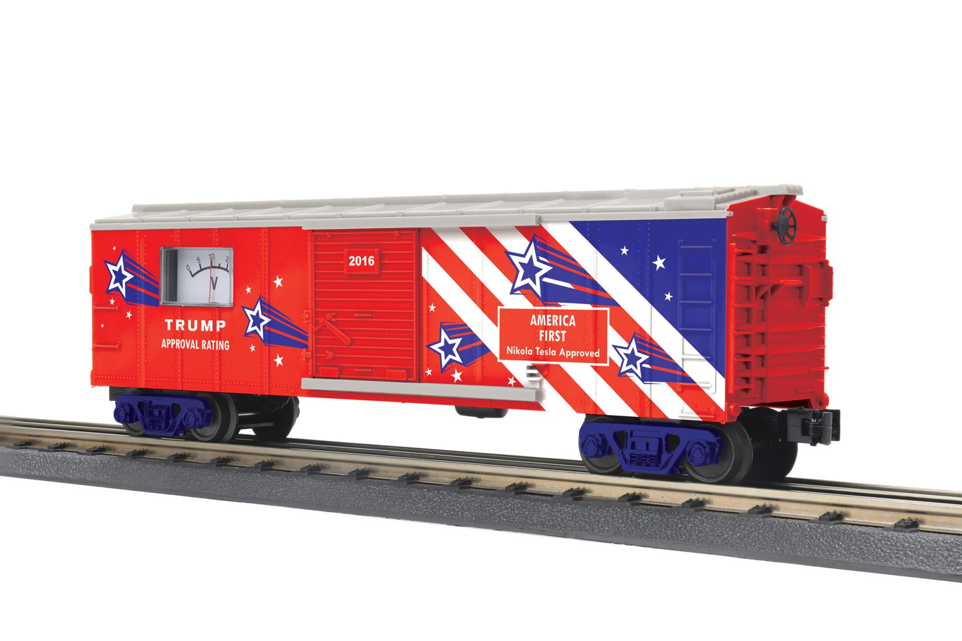 RailKing Box Car w/Power Meter