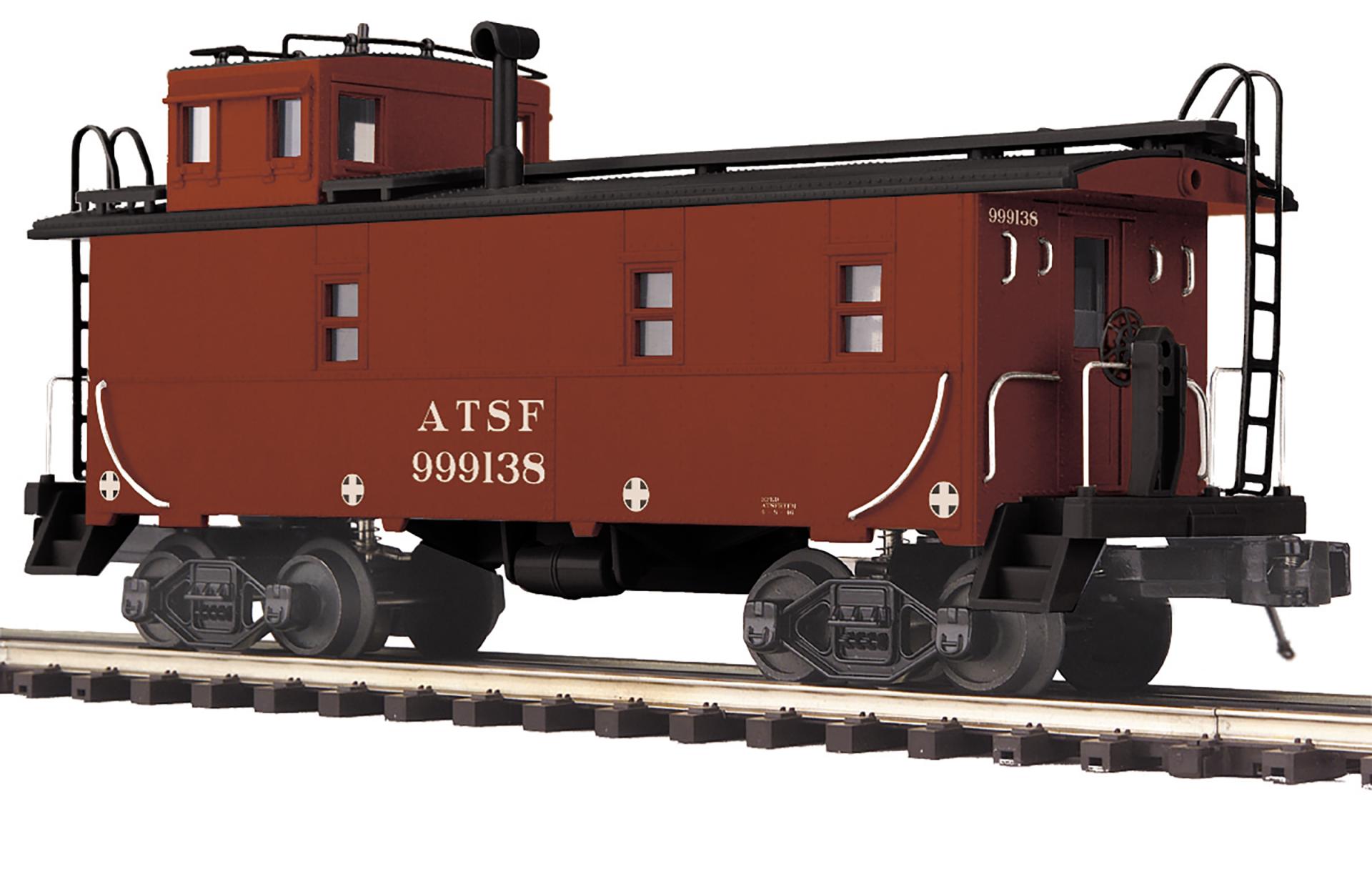 O Scale Premier Santa Fe Steel Caboose | MTH Trains