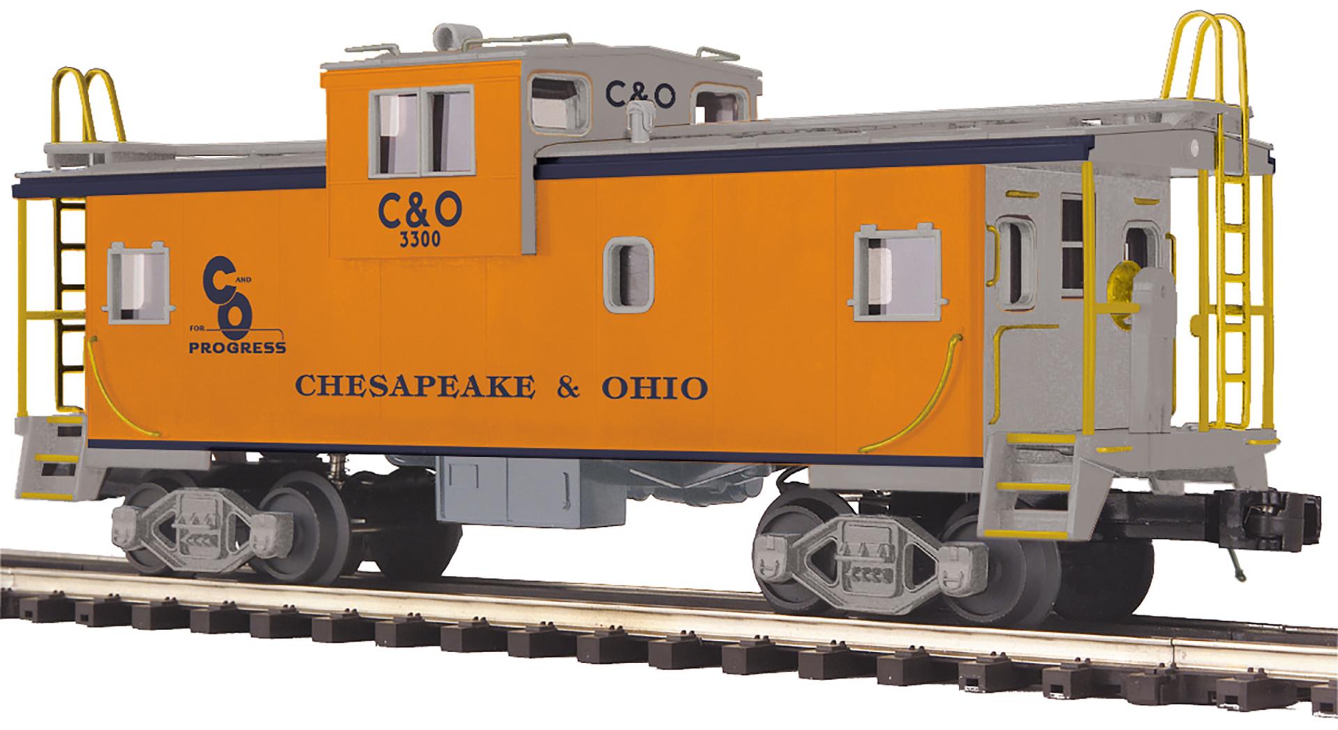 O Scale Premier Chesapeake & Ohio Extended Vision Caboose | MTH Trains