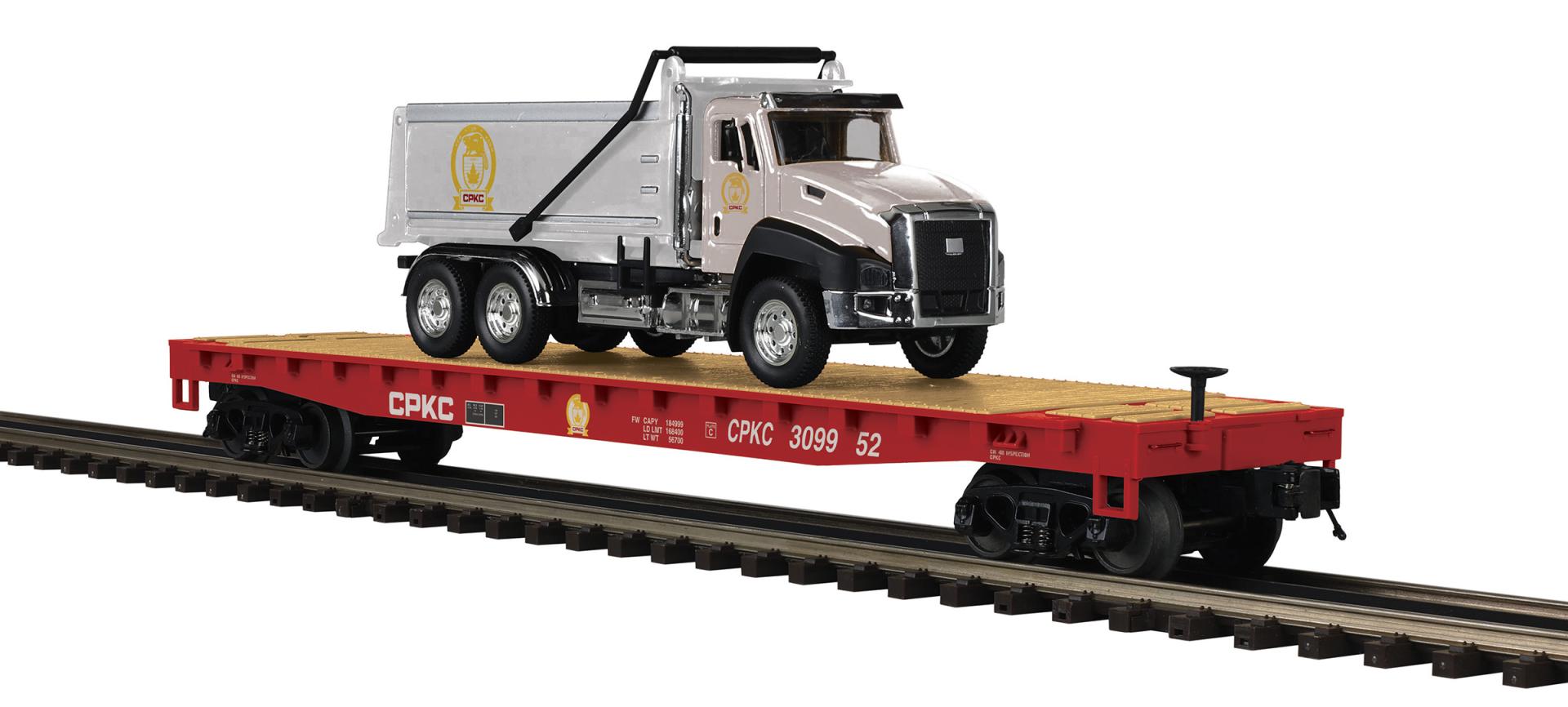 Premier Flat Car with Dump Truck