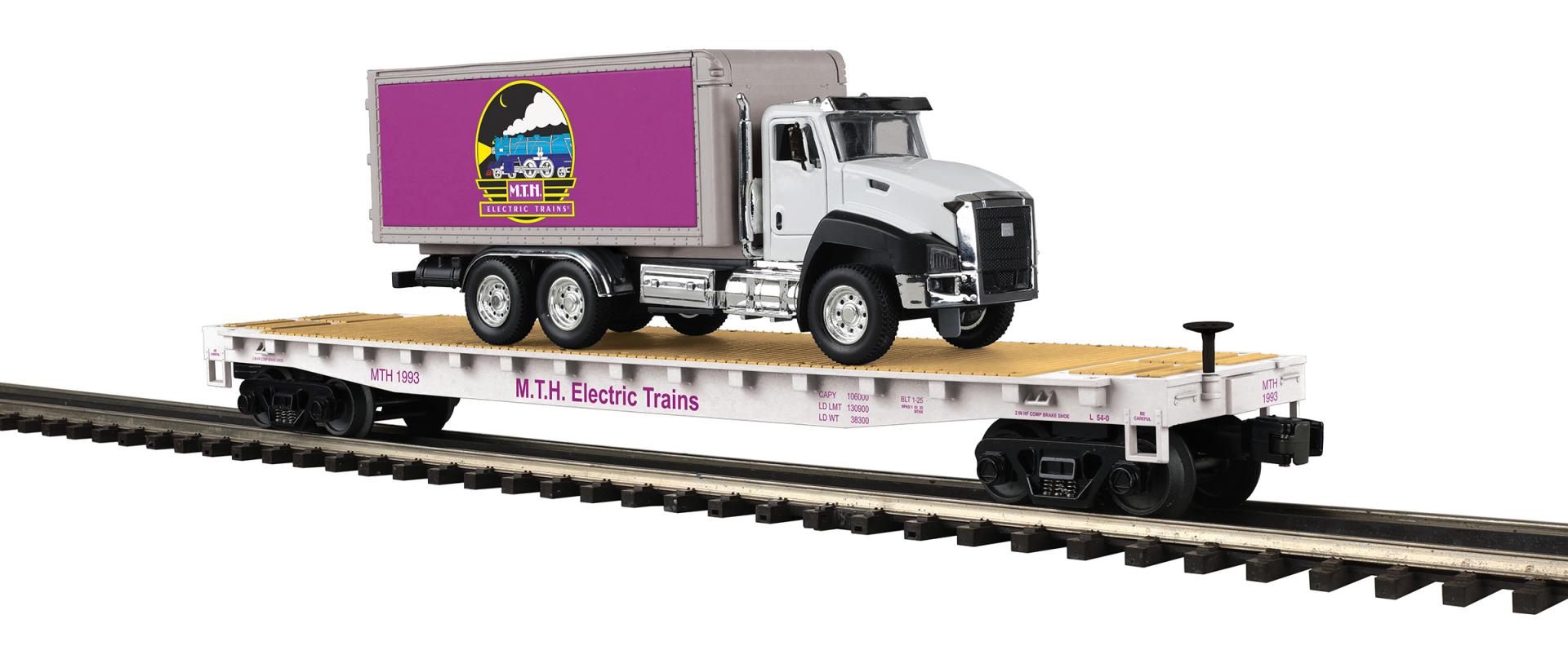 Premier Flat Car with Box Truck