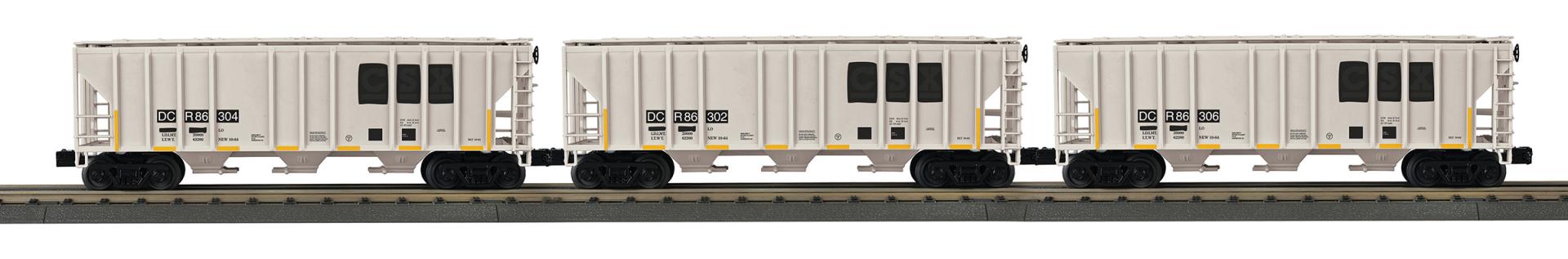RailKing 3-Car Ps-2 Discharge Hopper Set