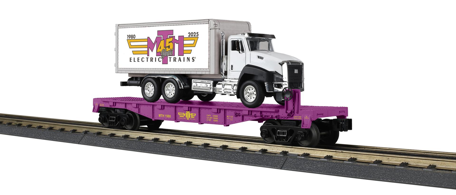 RailKing Flat Car with Box Truck