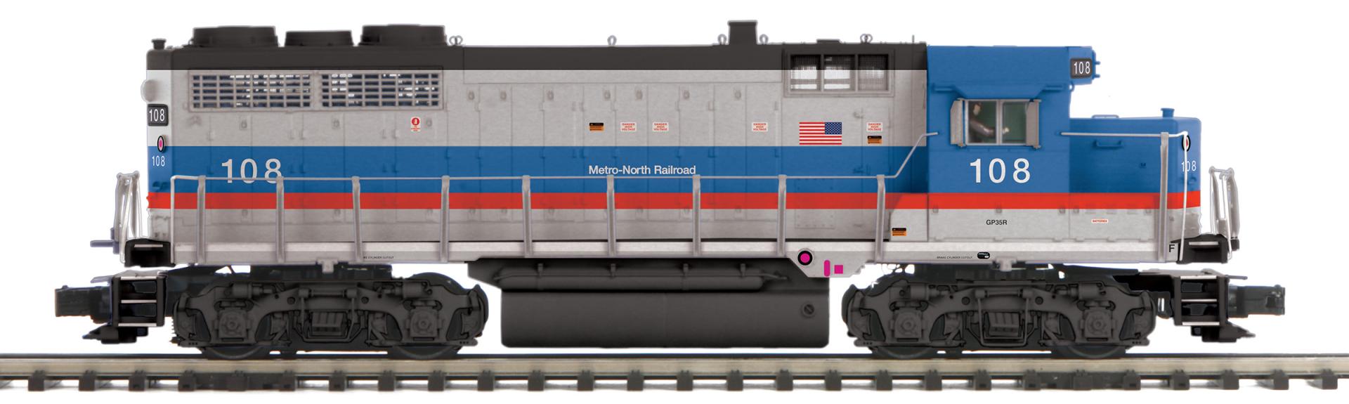 O Scale Premier Metro North GP-35 Low Hood Diesel Engine w/Proto