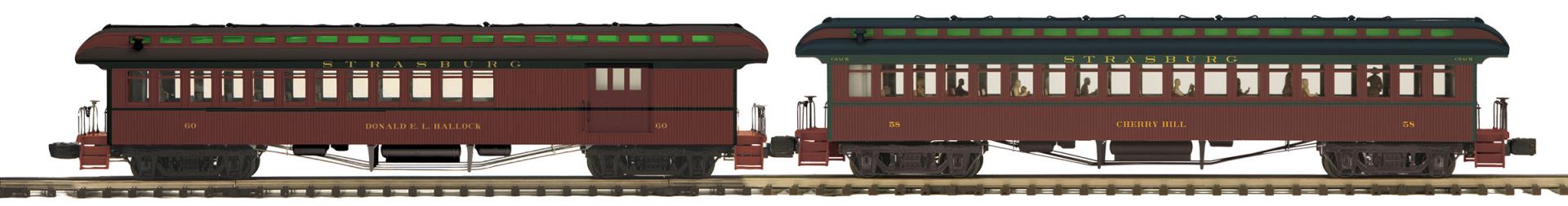 Premier 2-Car 64’ Woodsided Passenger Add-On Set