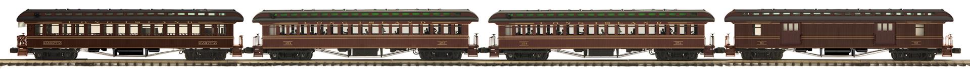 4-Car 64’ Woodsided Passenger Set