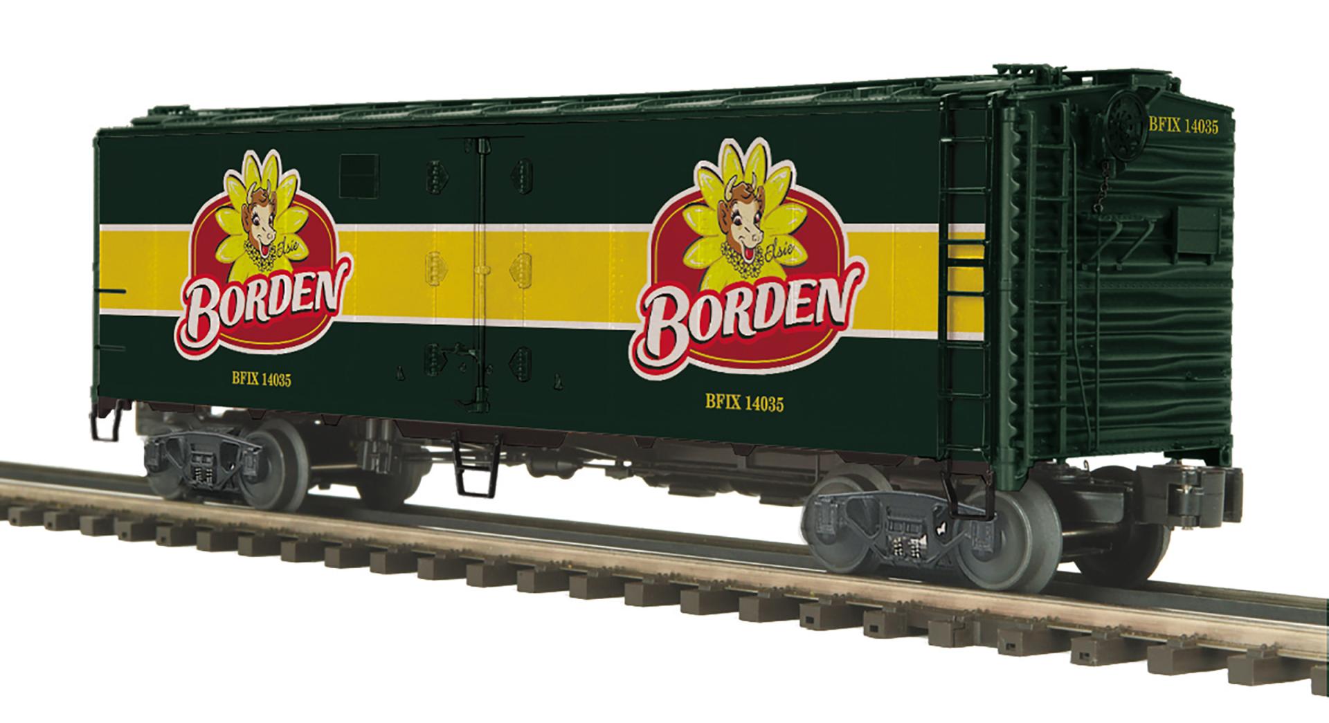O Scale Premier Borden's Milk 40' Steel Sided Reefer Car | MTH Trains