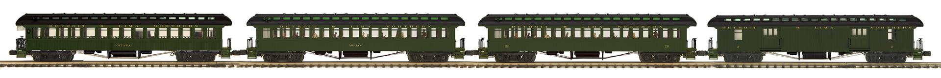 Premier 4-Car 64’ Woodsided Passenger Set