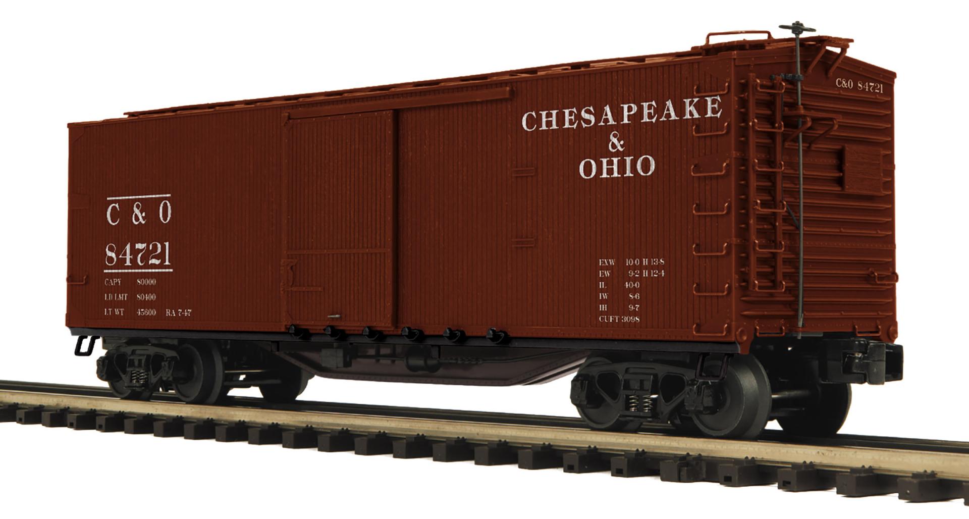O Scale Premier Chesapeake & Ohio 40' USRA Double Sheathed Box Car